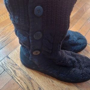 Black Knit Ugg Boots